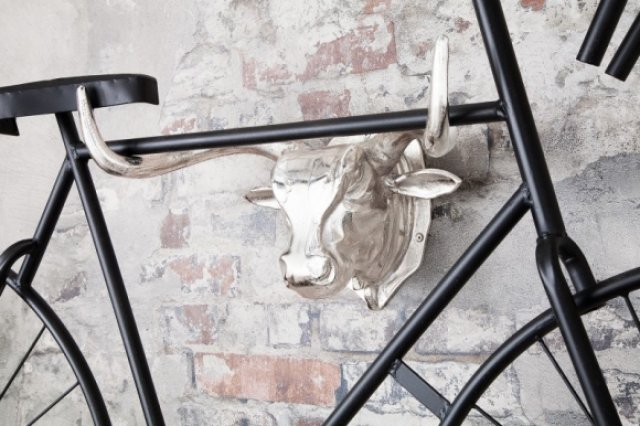 Hliníkový designový držák na kolo ve stříbrné barvě osvěží fádnost každé zdi. (Zdroj : Eshop Deflee, Biano.cz)