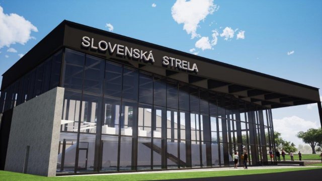 Vizualizace nového pavilonu Slovenská Strela