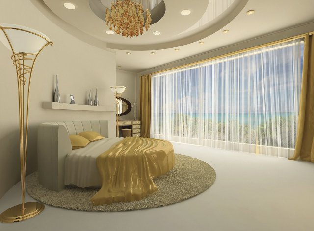 Zlaté doplňky dodají interiéru nádech luxusu. Zdroj: Vandreas, Shutterstock.