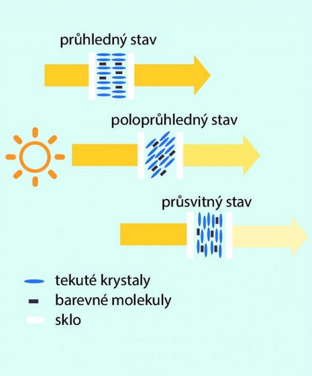 Vizualizace fungování technologie tekutých krystalů