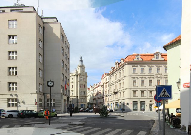 Náměstí Franze Kafky, Praha, současný stav.