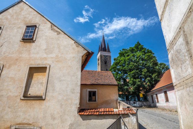 Pohled na věž Sv. Ducha v Telči. Foto: archiv Integrovaného regionálního operačního programu