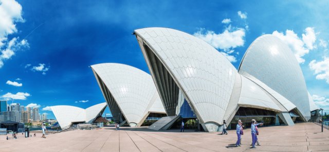 Opera v Sydney je jedním z předních mistrovských děl architektury 20. století. Zdroj: GagliardiPhotography