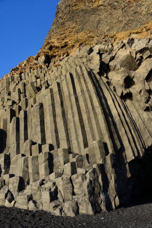 Andezitové sloupy na jižním Islandu. Foto: Albert Russ, Shutterstock