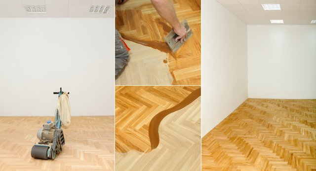 K renovaci dřevěné podlahy se obvykle přistupuje jednou za 10 let. Záleží na zatížení, jemuž je podlaha pravidelně vystavována.  Zdroj: sima, Shutterstock