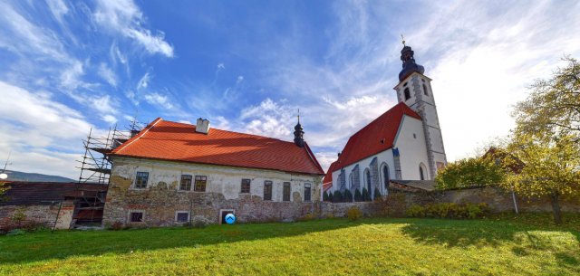 Kostel Nanebevzetí Panny Marie, Kájov. Foto: Římskokatolická farnost – Kájov