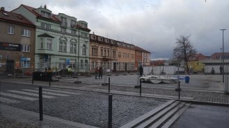 Rekonstrukce Komenského náměstí  v Dobříši.