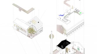 Návrh ateliéru Chybik + Kristof Associated Architects.