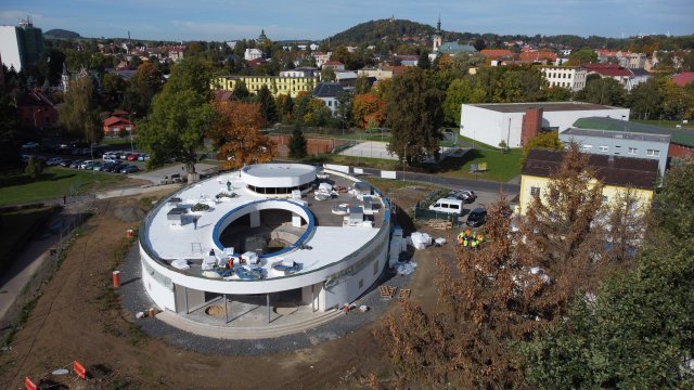 Z průběhu výstavby školky. Zdroj: Městský úřad Varnsdorf 