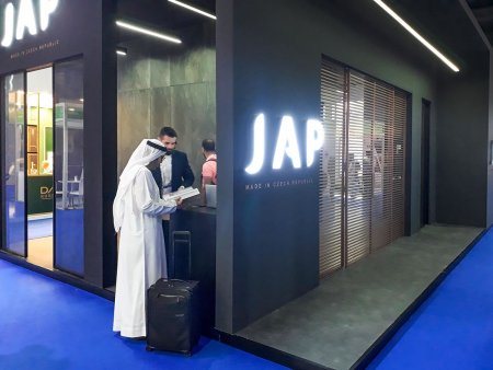 Veletržní stánek JAP FUTURE na stavebním veletrhu The BIG5 v Dubaji. Foto: JAP FUTURE