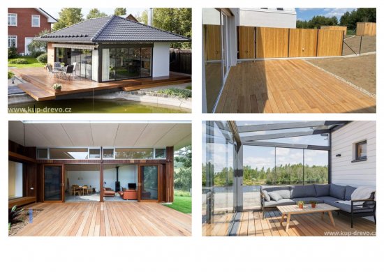 Fotografie: Naše projekty s použitím terasových prken z modřínu.
