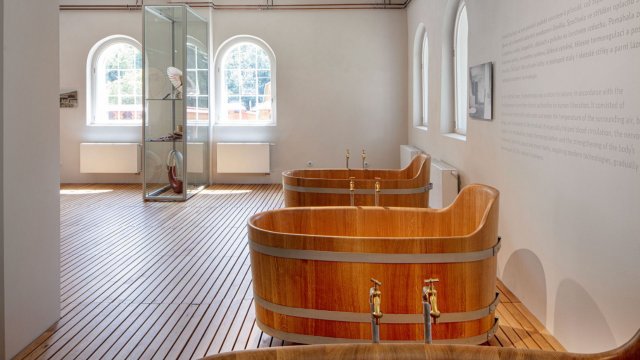 Prostory bývalé vodoléčby (původně Vodoléčebný ústav.) Zdroj: Lázně Luhačovice a.s.