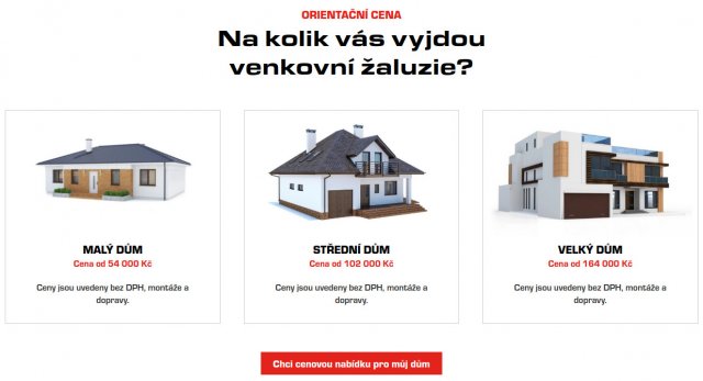 Nezávazná poptávka po žaluziích LOMAX.