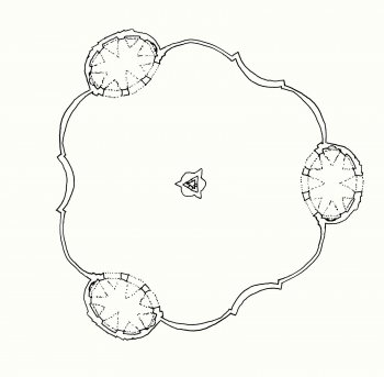 Původní tvar hřbitova. Zdroj: Martin Šanda (Šandík) – Vlastní dílo, CC BY-SA 3.0, Wikipedia