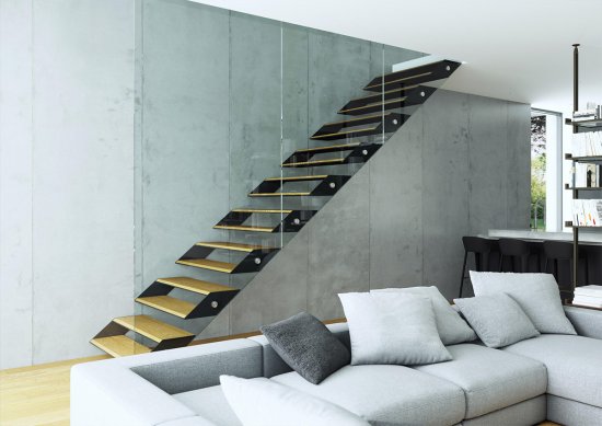 Schodiště BOX je skládané z jednotlivých svařovaných boxů. Foto: JAP FUTURE